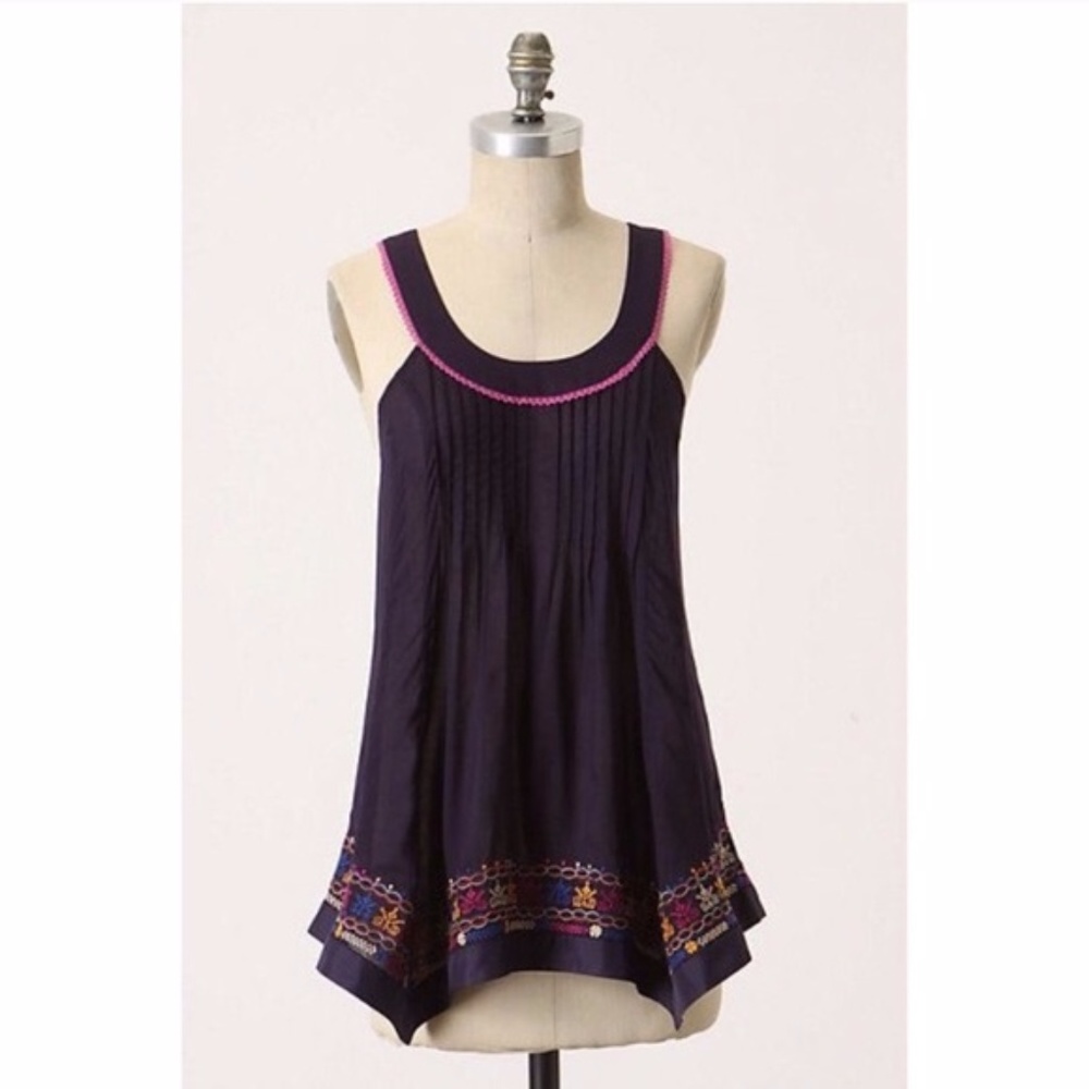 NWOT Anthropologie Floreat Nearest Peaks Tunic Size 6